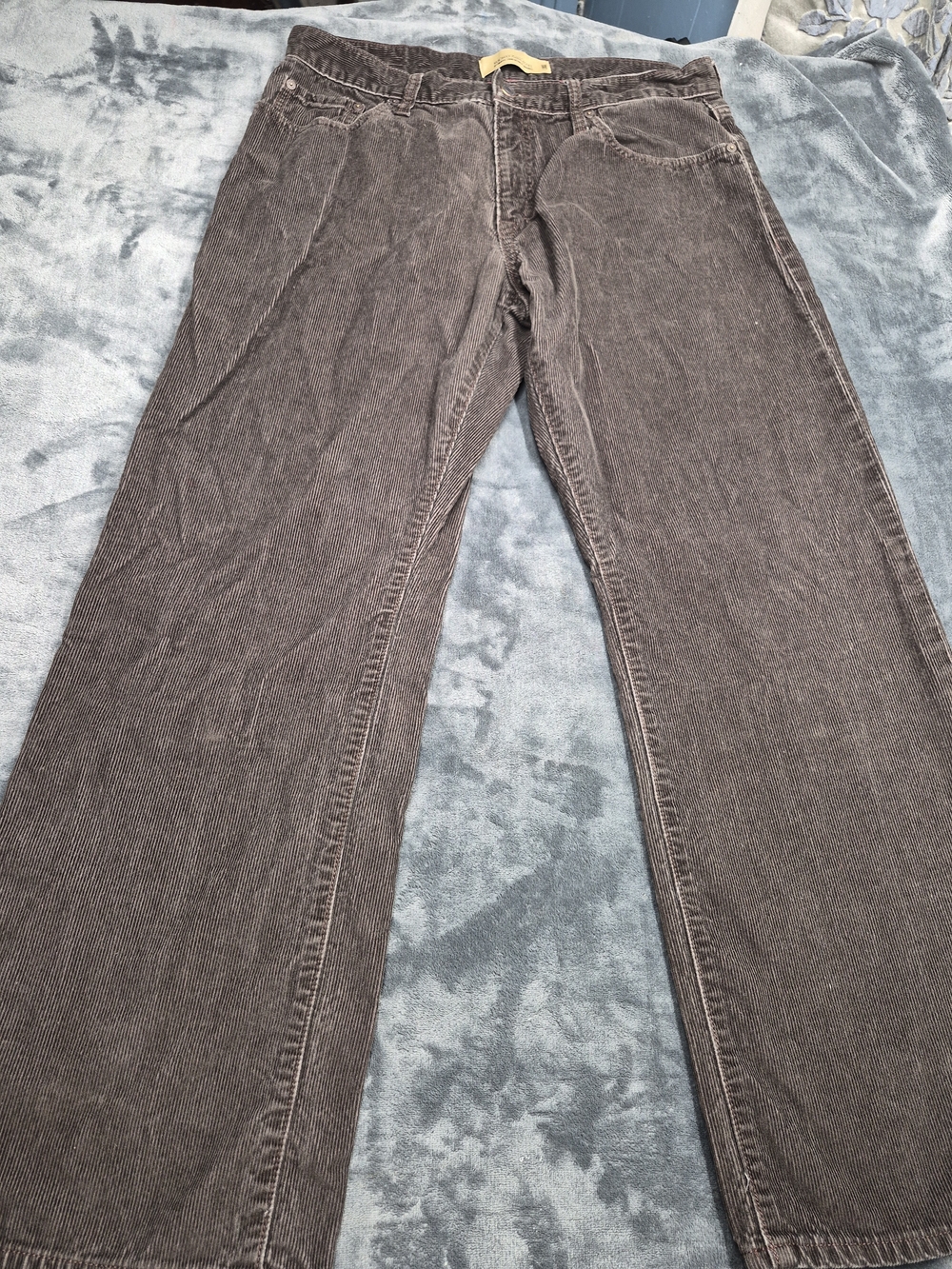 Vintage Old Navy Famous Jeans 33x32 Loose Corduroy Brown Classic Wide